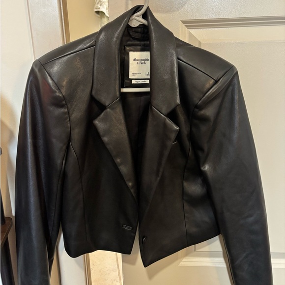 Abercrombie & Fitch Jackets & Blazers - Abercrombie black leather jacket